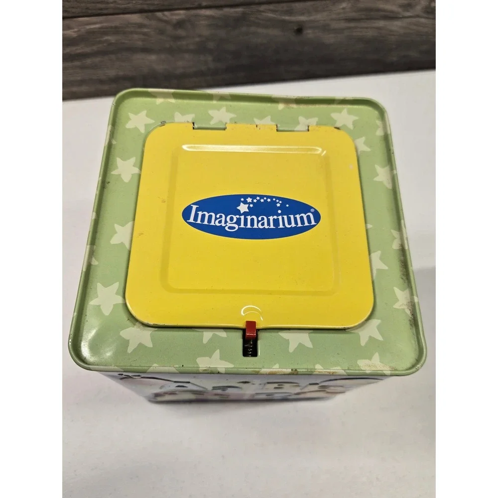 Imaginarium Jack in the Box Plush Brown Bear Musical Tin Toy ABCs Numbers